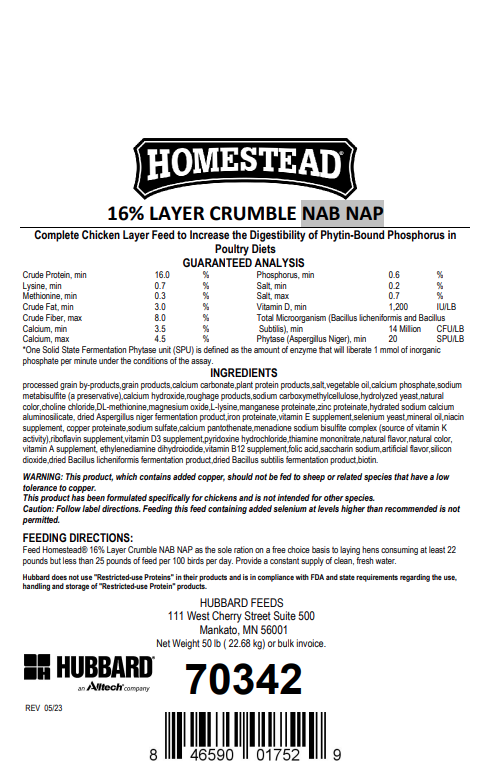 Homestead® Layer Crumble
