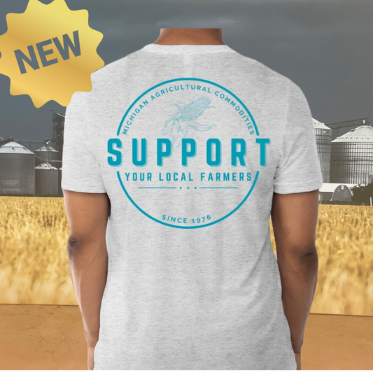 Copy of M.A.C. Support Your Local Farmers T-Shirt - HEATHER TEAL