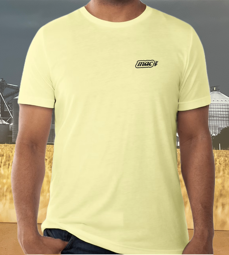 M.A.C. Support Your Local Farmers T-Shirt - YELLOW