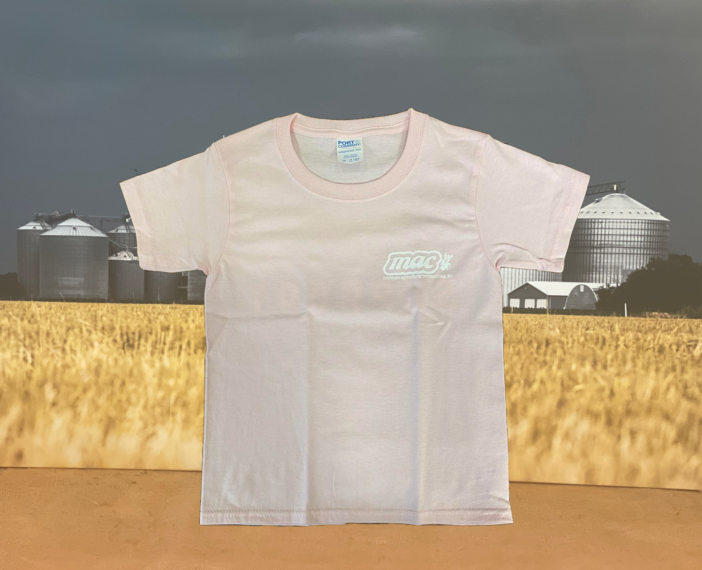 Youth M.A.C. Support Your Local Farmers T-Shirt - PINK