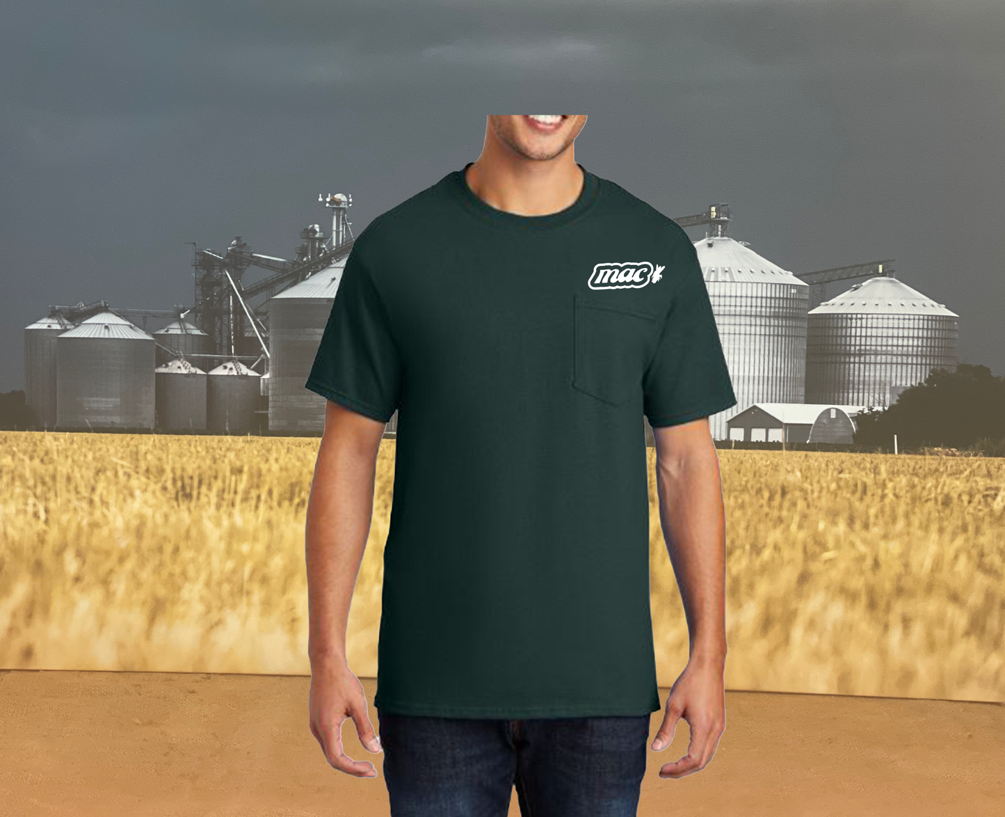 M.A.C. Support Your Local Farmers Pocket T-Shirt