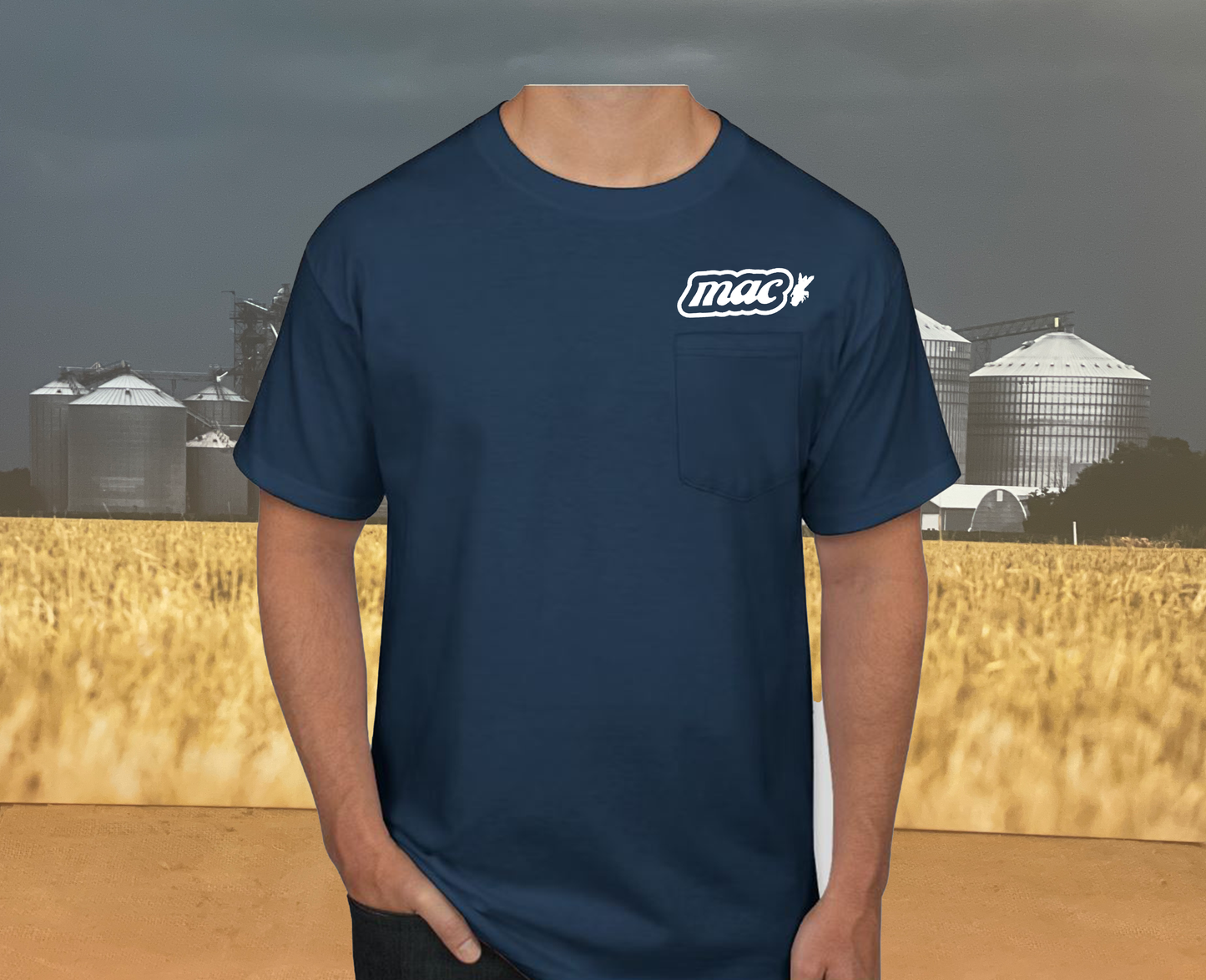 M.A.C. Support Your Local Farmers Pocket T-Shirt