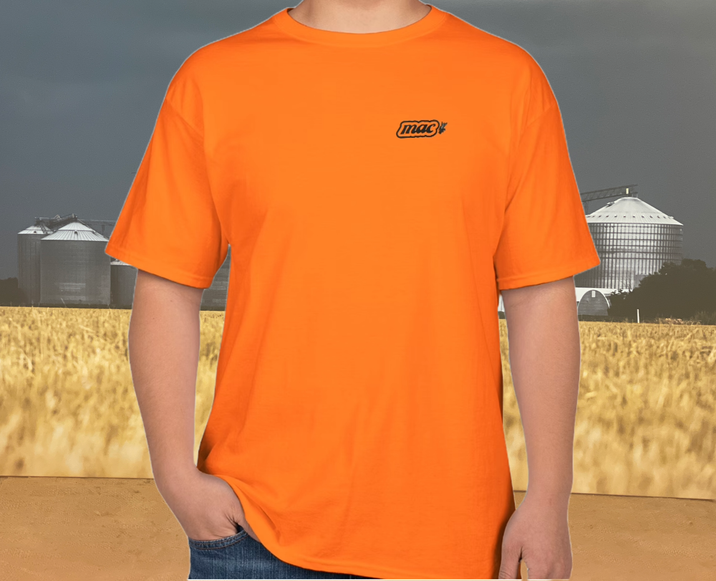 M.A.C. Support Your Local Farmers T-Shirt - ORANGE