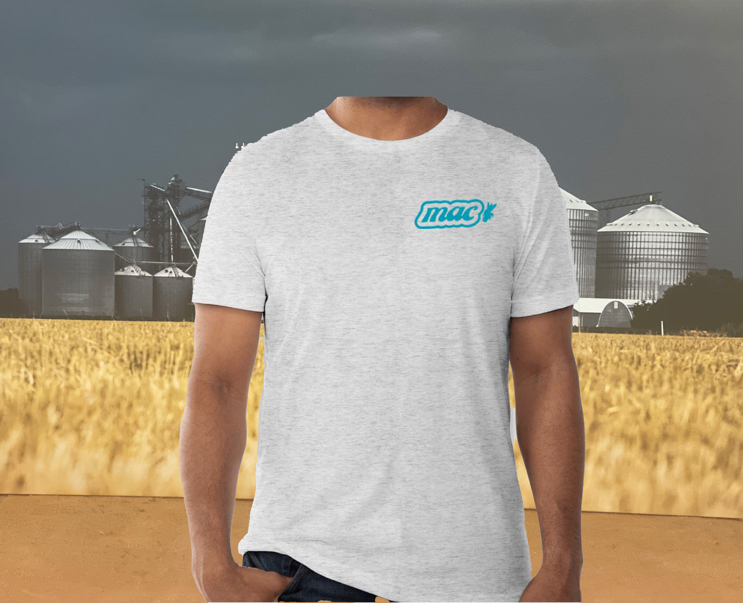Copy of M.A.C. Support Your Local Farmers T-Shirt - HEATHER TEAL