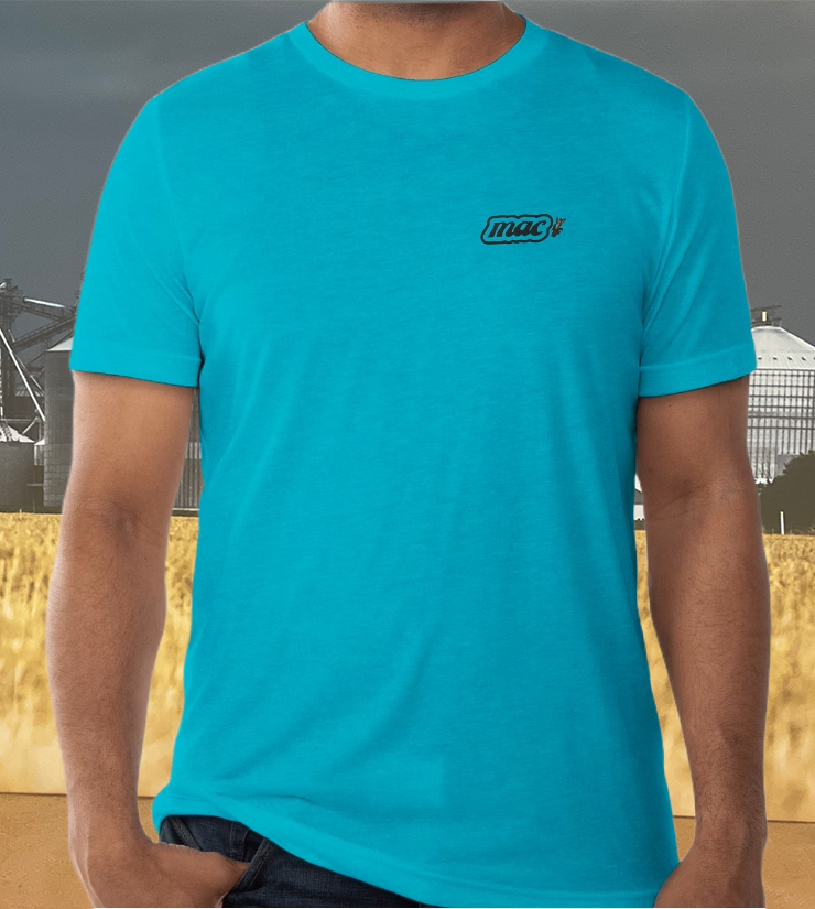 M.A.C. Support Your Local Farmers T-Shirt - TEAL