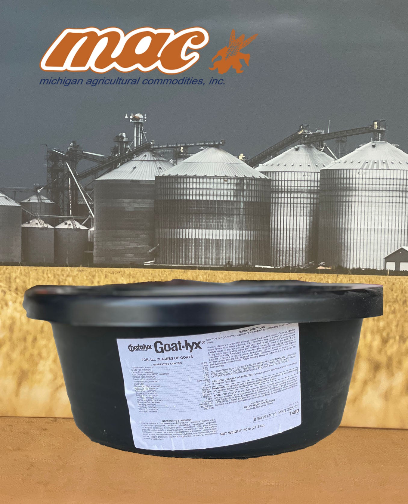 CRYSTALYX GOAT-LYX TUB