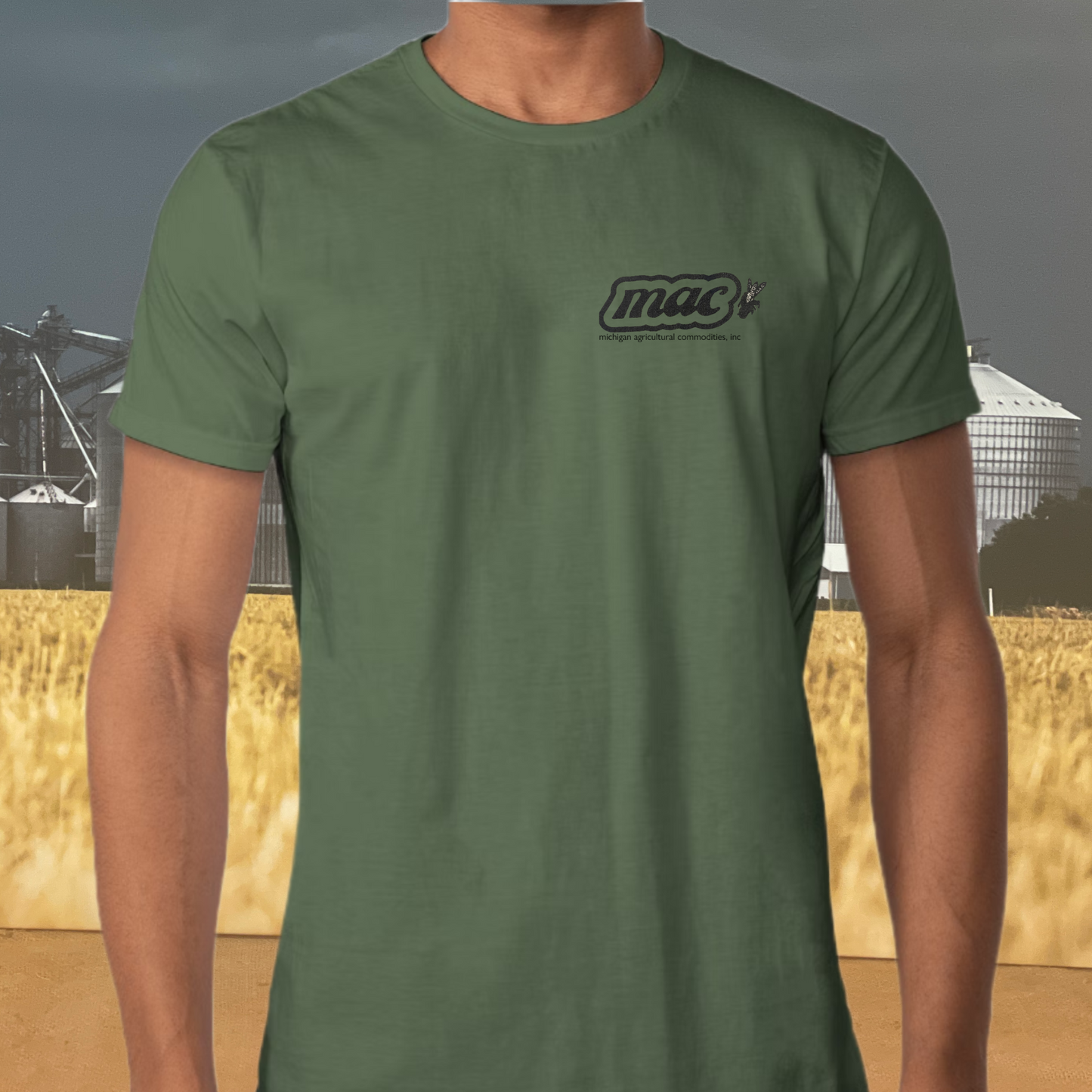 M.A.C. Support Your Local Farmers T-Shirt - GREEN