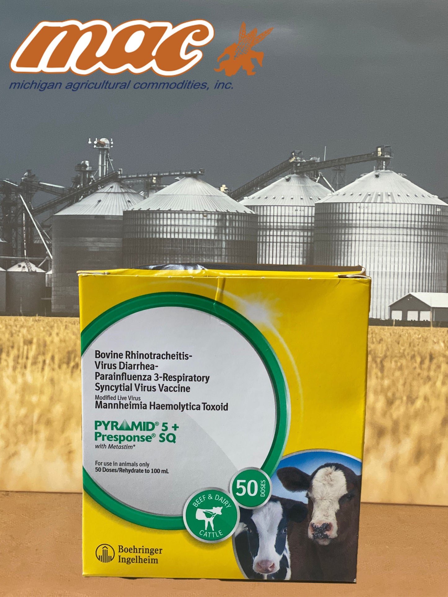 Pyramid® 5+ Presponse SQ Vaccine, Modified Live Virus